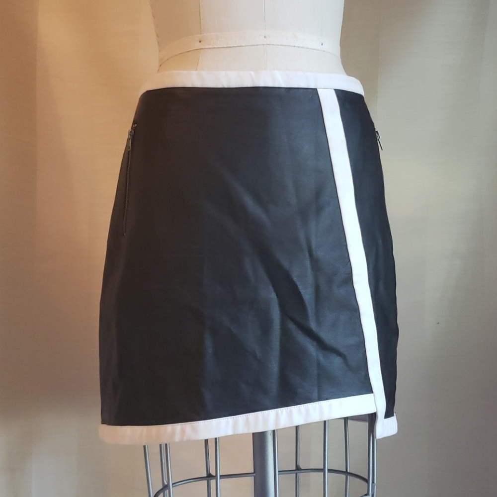 Faux Leather Mini Skirt
